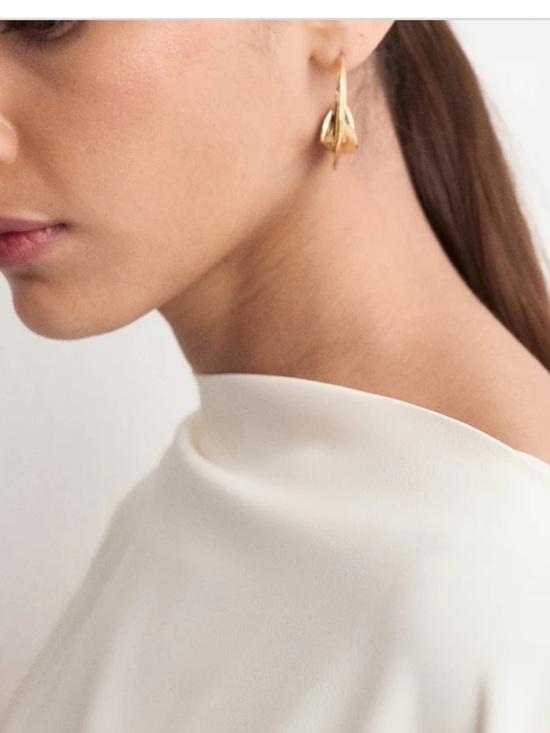 MANGO NWT one shoulder draped dress in burgundy maroon color - Picture 4 of 12